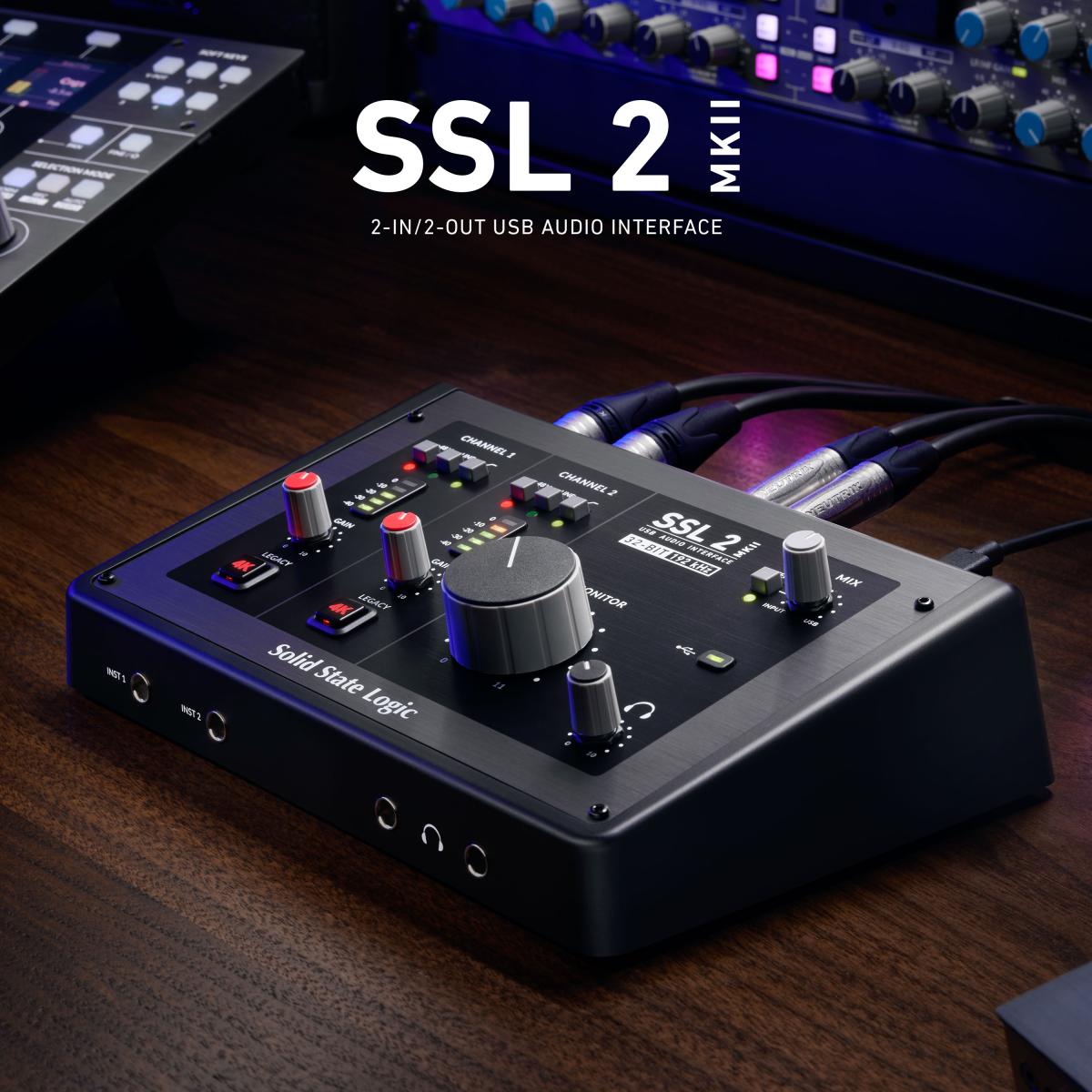 SSL Launches SSL 2 MKII and SSL 2+ MKII Audio Interfaces
