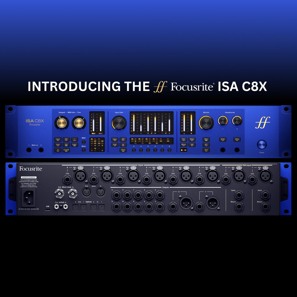 NEW - Focusrite ISA C8X USB-C Audio Interface