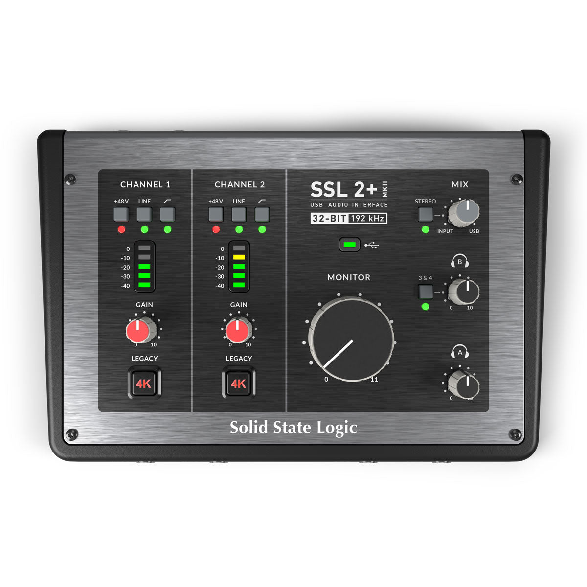 Solid State Logic SSL2+ MKII 32-bit 192 kHz USB Audio Interface