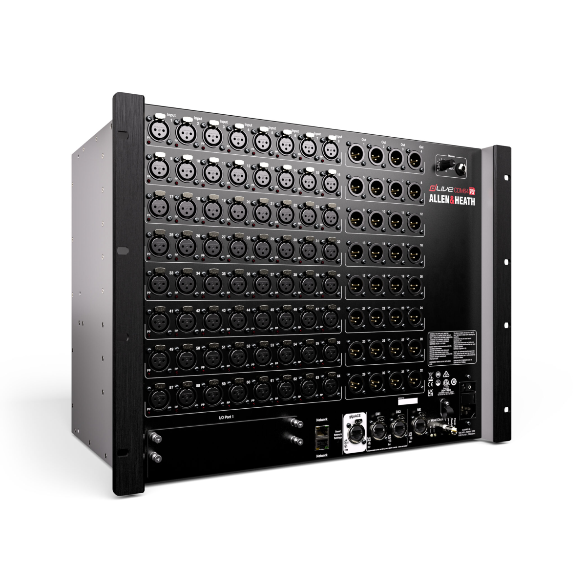 Allen & Heath dLive CDM64-U MixRack 64-input Digital Stage Box