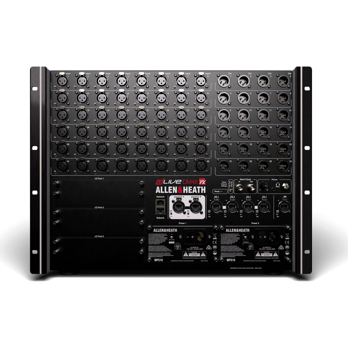 Allen & Heath dLive DM48 MixRack 48-input Digital Stage Box - Price on Request