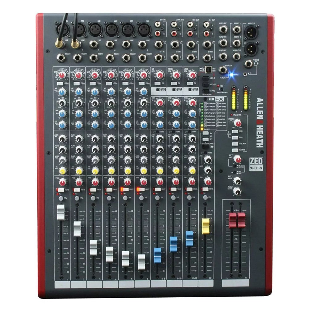 Allen & Heath ZED-12FX 12-channel Mixer with USB Audio Interface & Effects