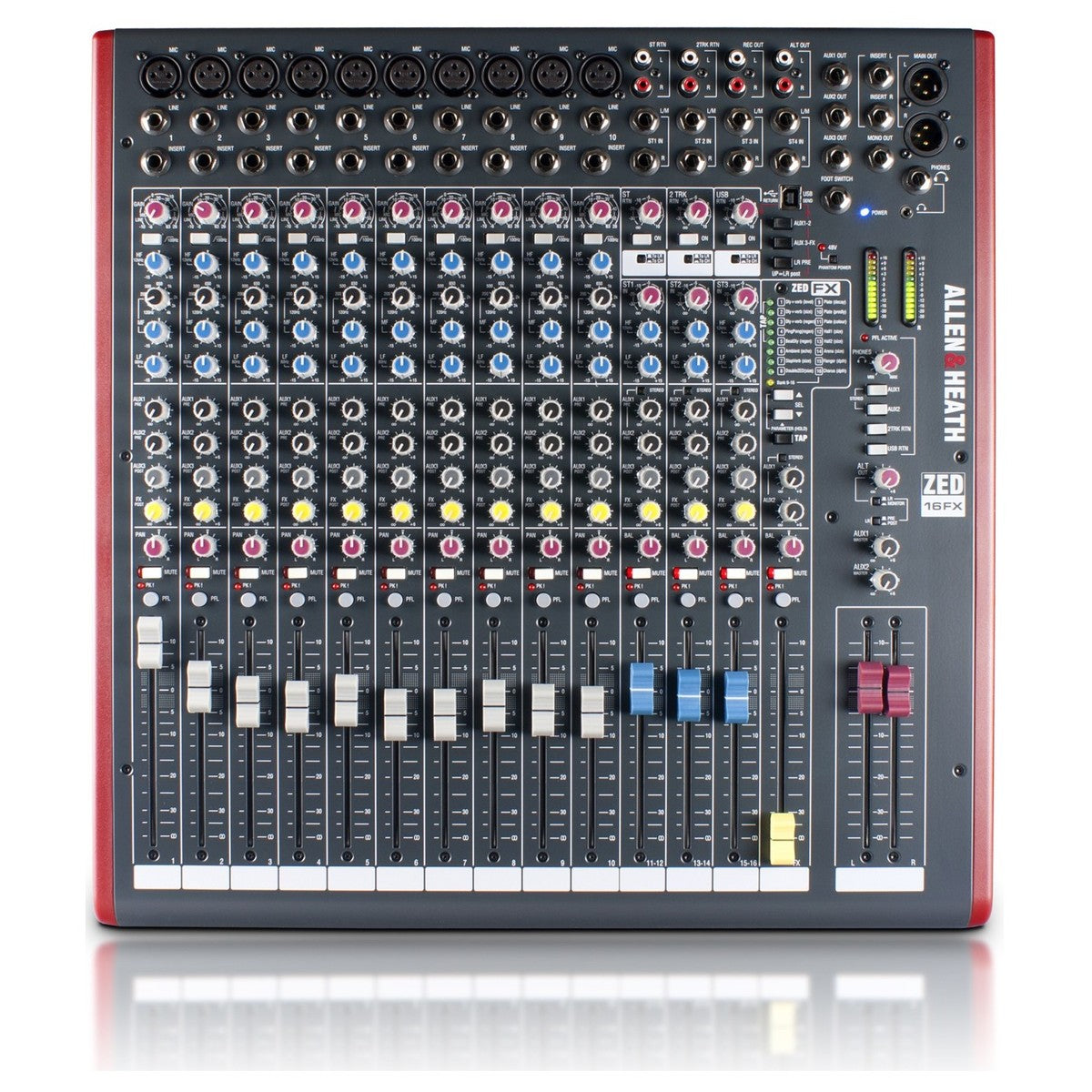 Allen & Heath ZED-16FX 16-channel Mixer with USB Audio Interface & Effects