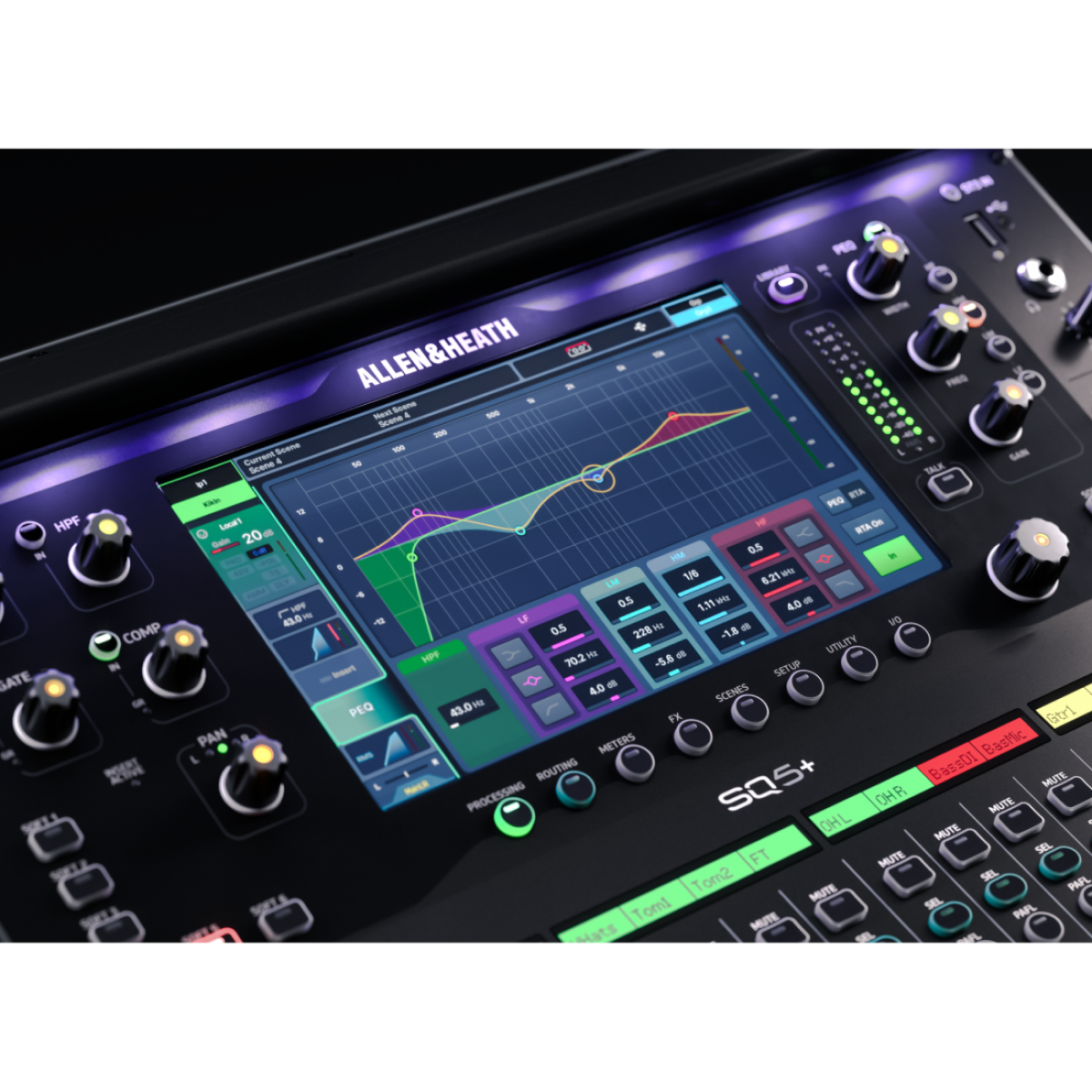 Allen & Heath SQ5+ 48-Channel / 36-Bus Digital Mixer Console