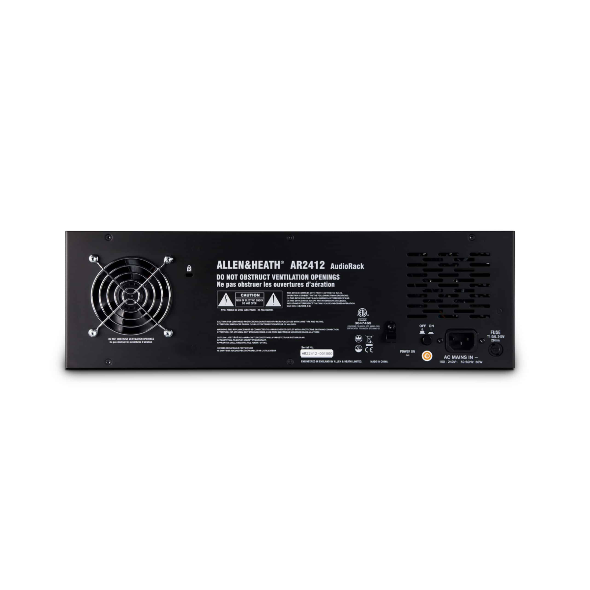Allen & Heath AR2412 24x12 Remote Stage Rack