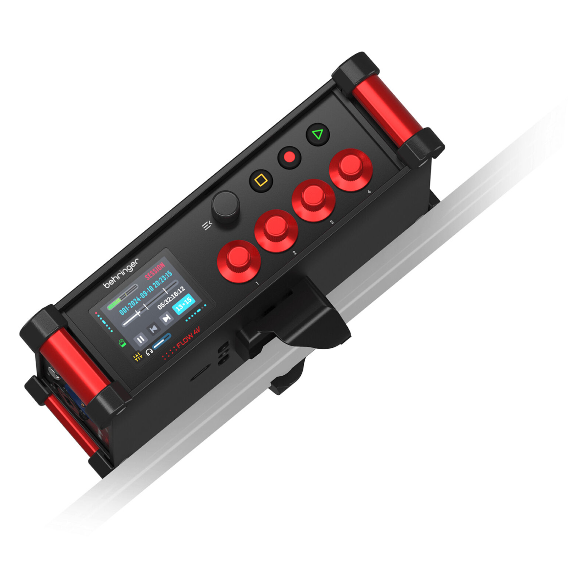 Behringer FLOW 4V: 10-track Digital Field Mixer & Audio Interface for Video Production