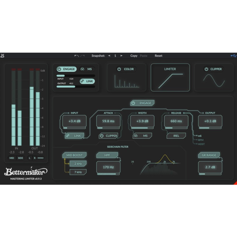 Bettermaker Mastering Limiter 2.0