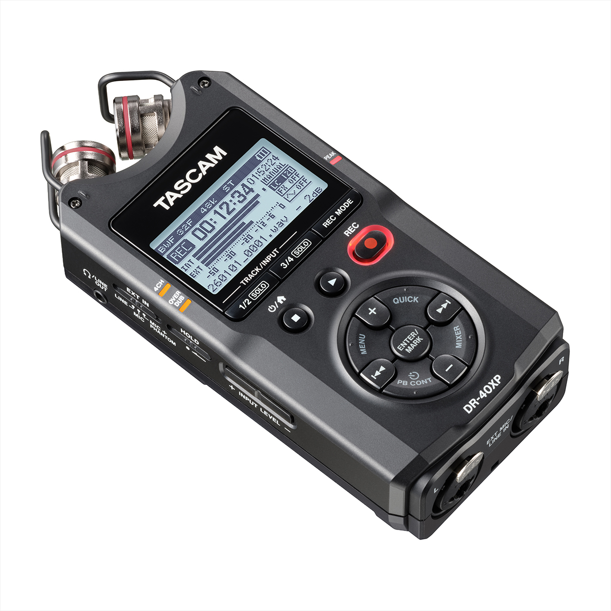 TASCAM DR-40XP 4-Channel 32-Bit-Float Portable Field Recorder