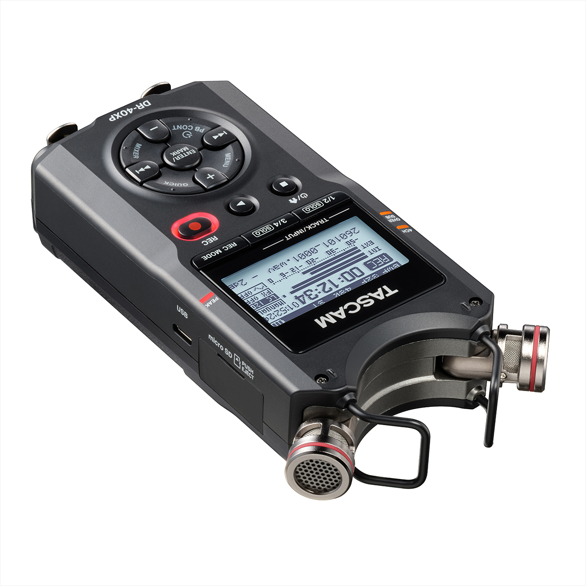 TASCAM DR-40XP 4-Channel 32-Bit-Float Portable Field Recorder