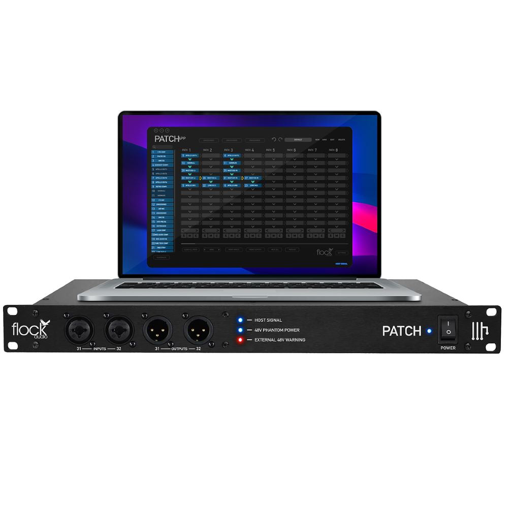 Flock Audio Patch 64-point Digitally Controlled Analogue Patchbay