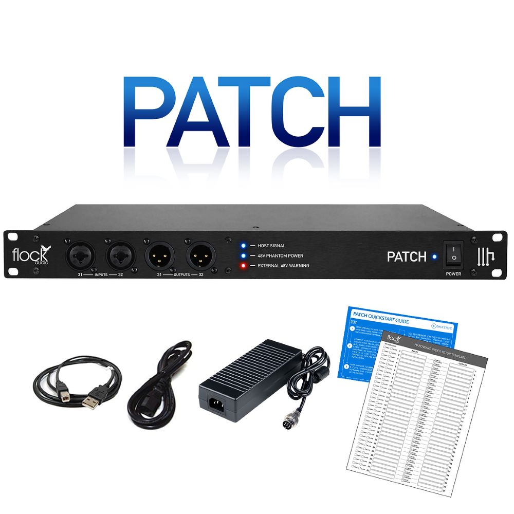 Flock Audio Patch 64-point Digitally Controlled Analogue Patchbay