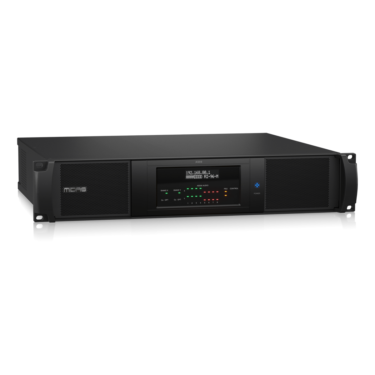 Midas AS88 Dual HyperMAC to 8-Port Dual Redundant AES50 Converter