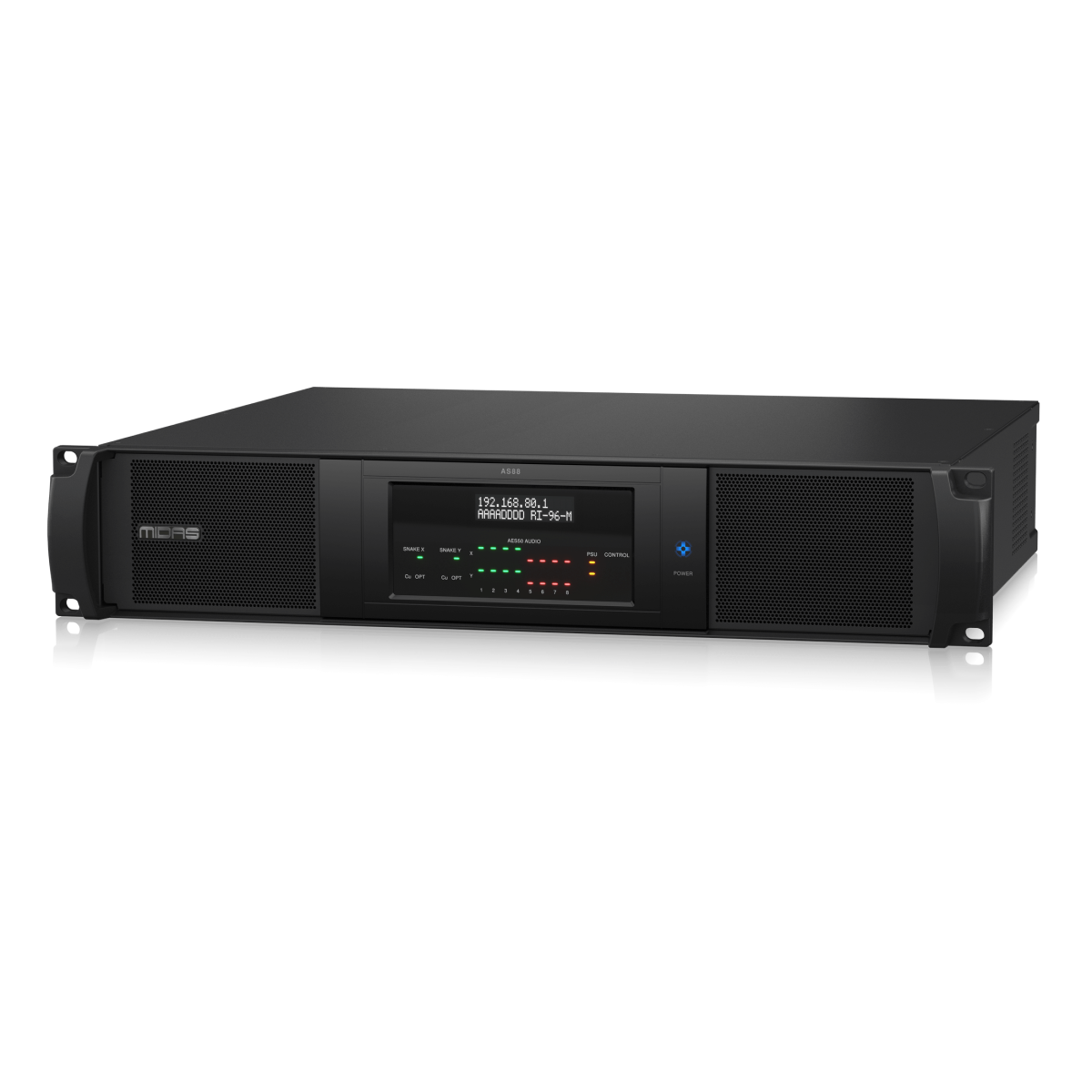 Midas AS88 Dual HyperMAC to 8-Port Dual Redundant AES50 Converter