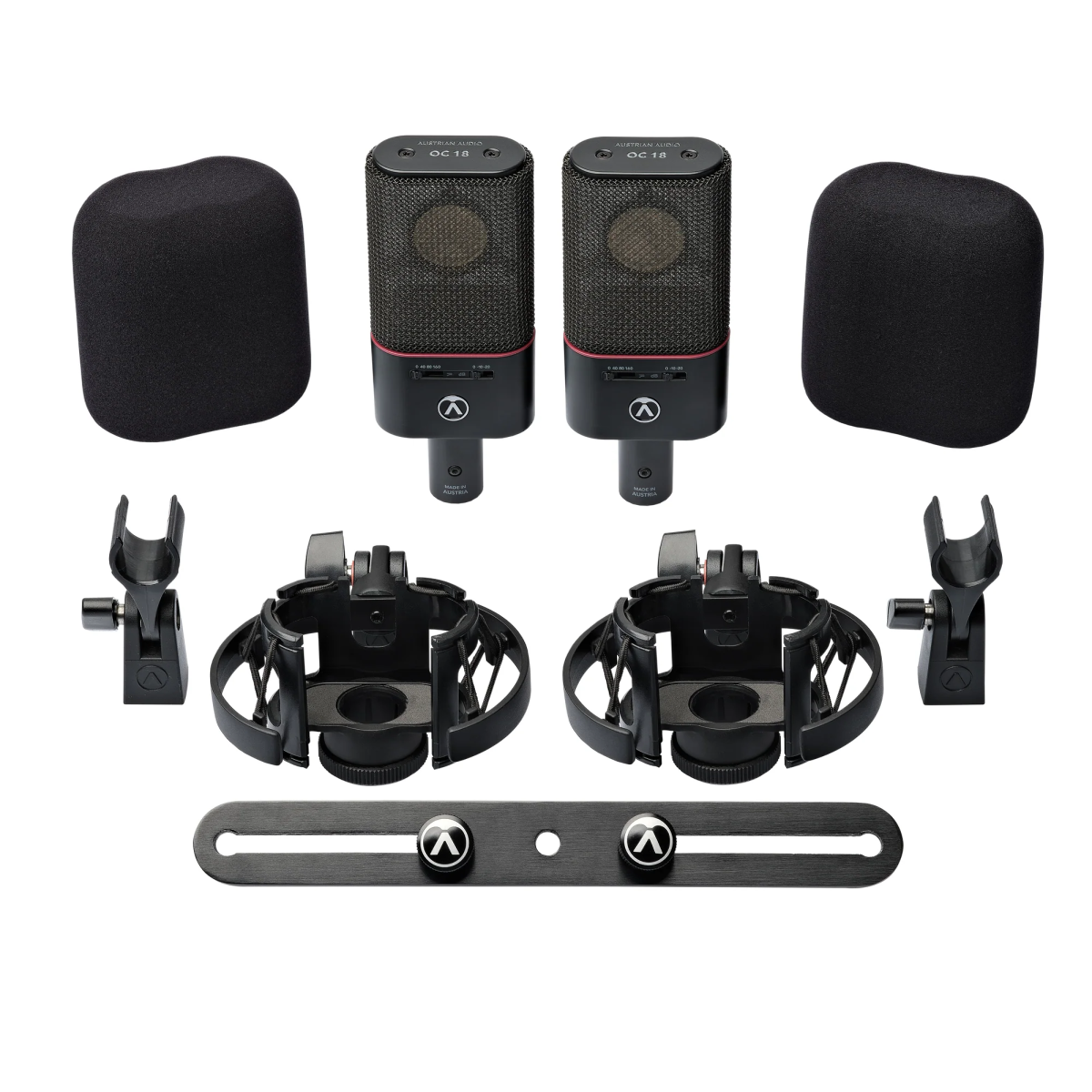 Austrian Audio OC18 Dual Set Plus Large-Diaphragm Condenser Mics