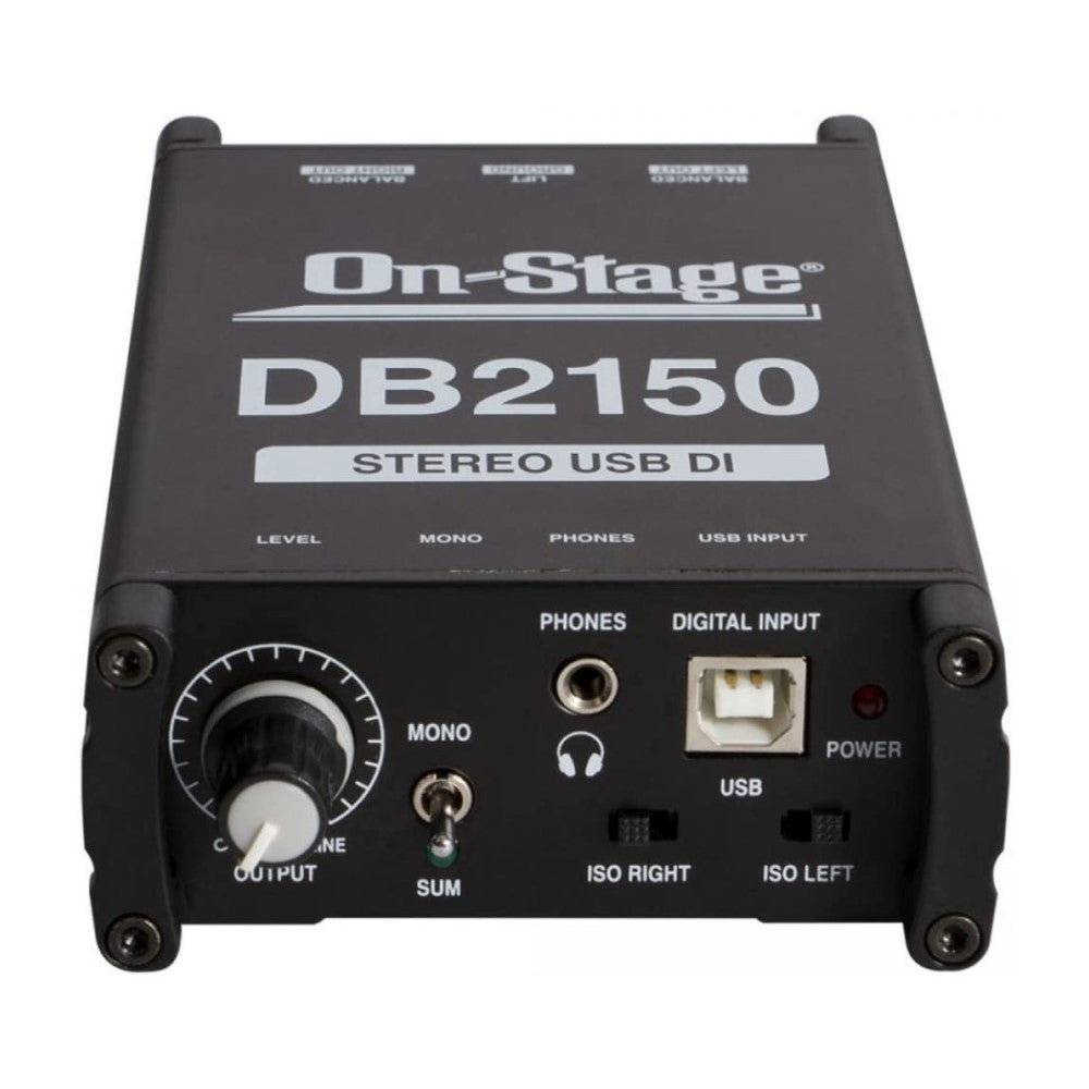 On Stage DB2150 Stereo USB Direct Box