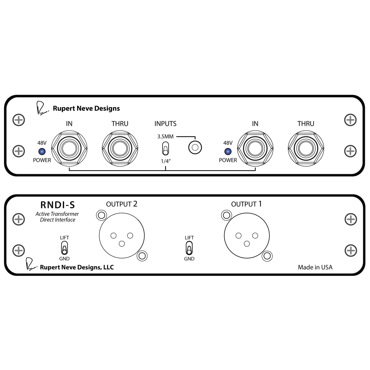 Rupert Neve Designs RNDI-S Stereo Active Transformer Direct Box