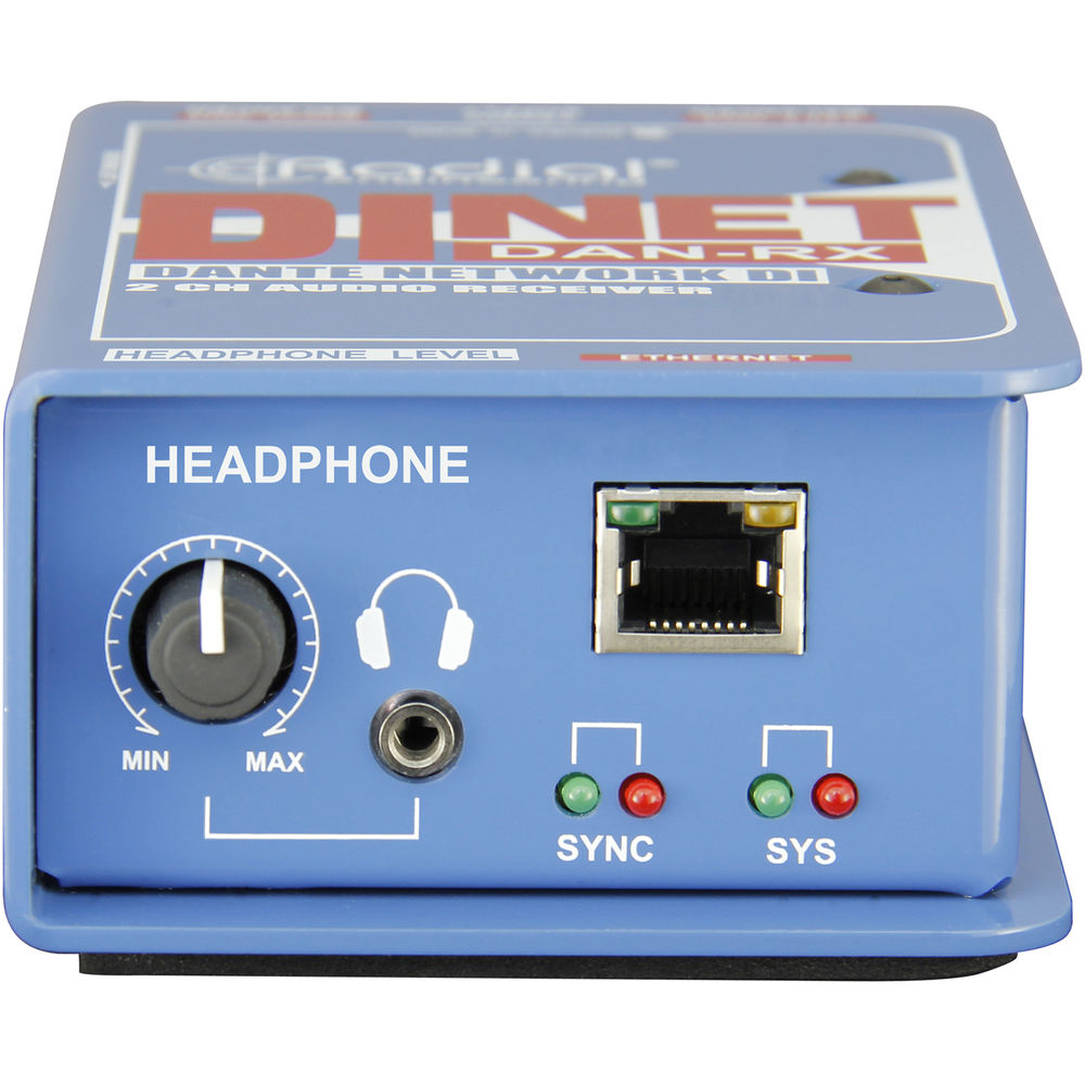Radial DiNet DAN-RX Dante Network Receiver