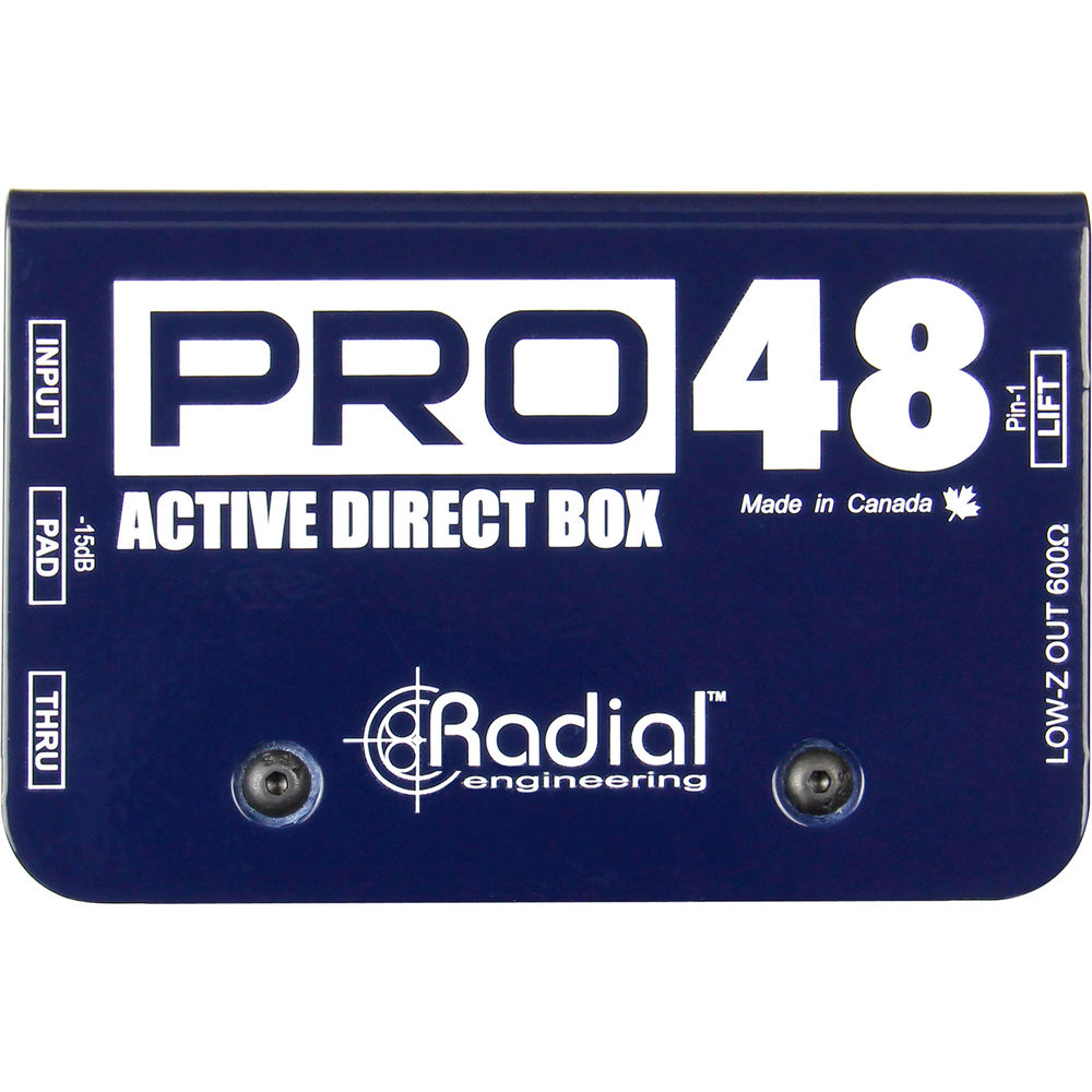 Radial Engineering Pro48 1-channel Active 48v Direct Box