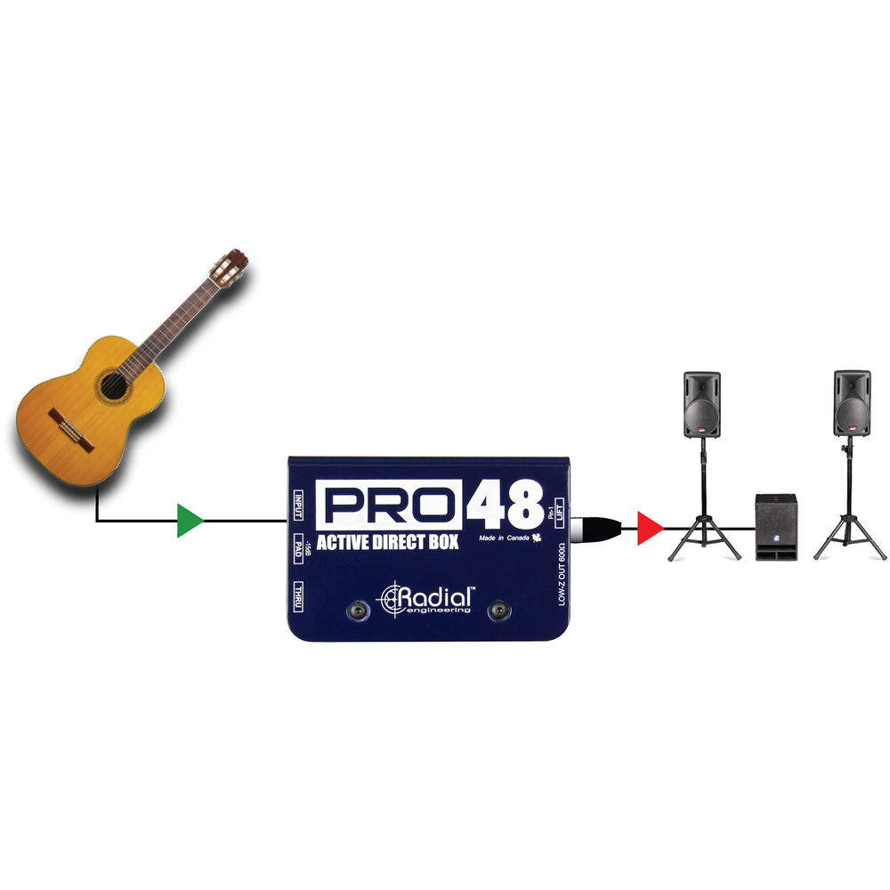 Radial Engineering Pro48 1-channel Active 48v Direct Box