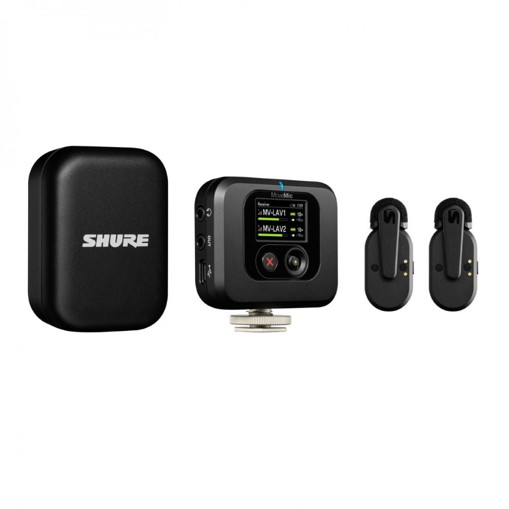Shure MoveMic Two Receiver Kit Wireless Lavalier Microphone System