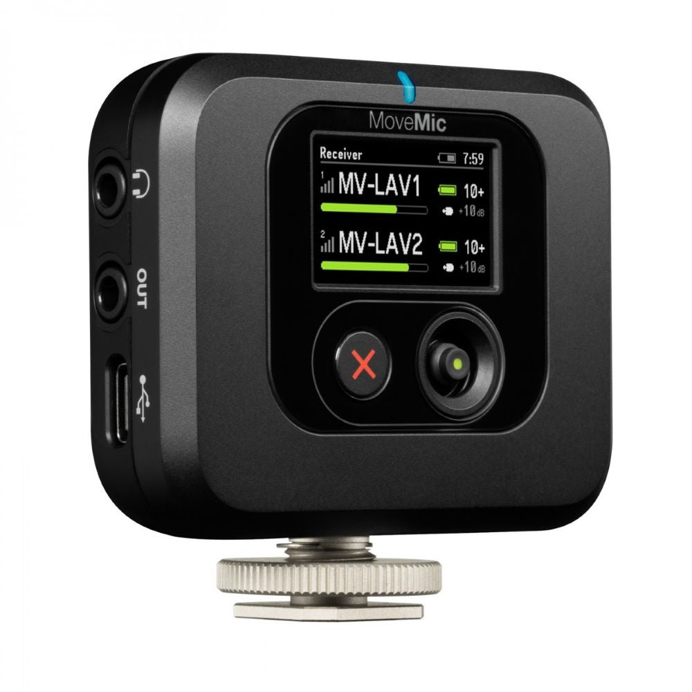 Shure MoveMic Two Receiver Kit Wireless Lavalier Microphone System