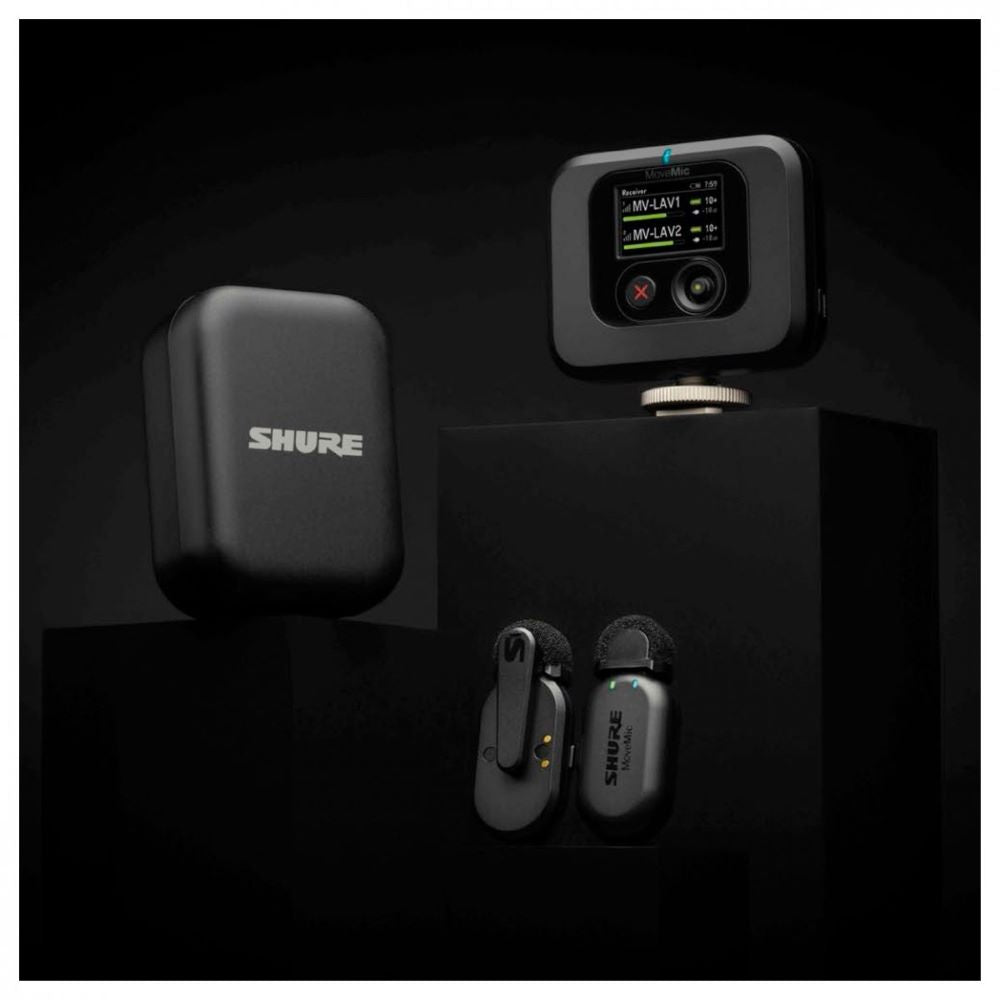 Shure MoveMic Two Receiver Kit Wireless Lavalier Microphone System