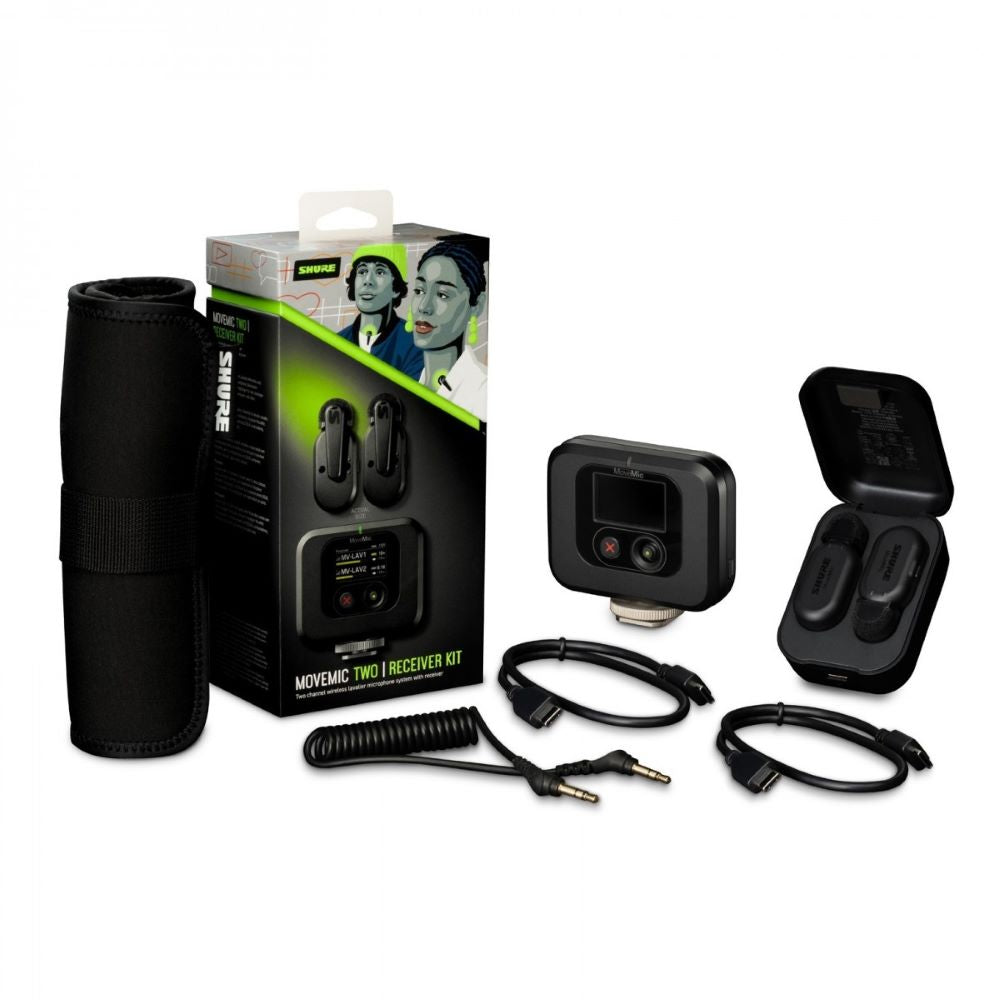 Shure MoveMic Two Receiver Kit Wireless Lavalier Microphone System