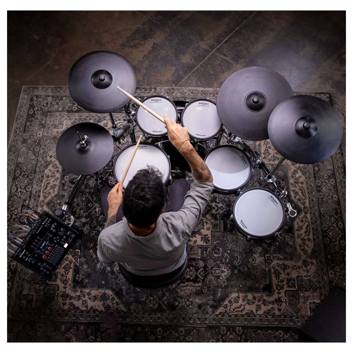 Roland V-Drums TD-50KV2 Electronic Drum Set with MDS-Stage 2 Stand