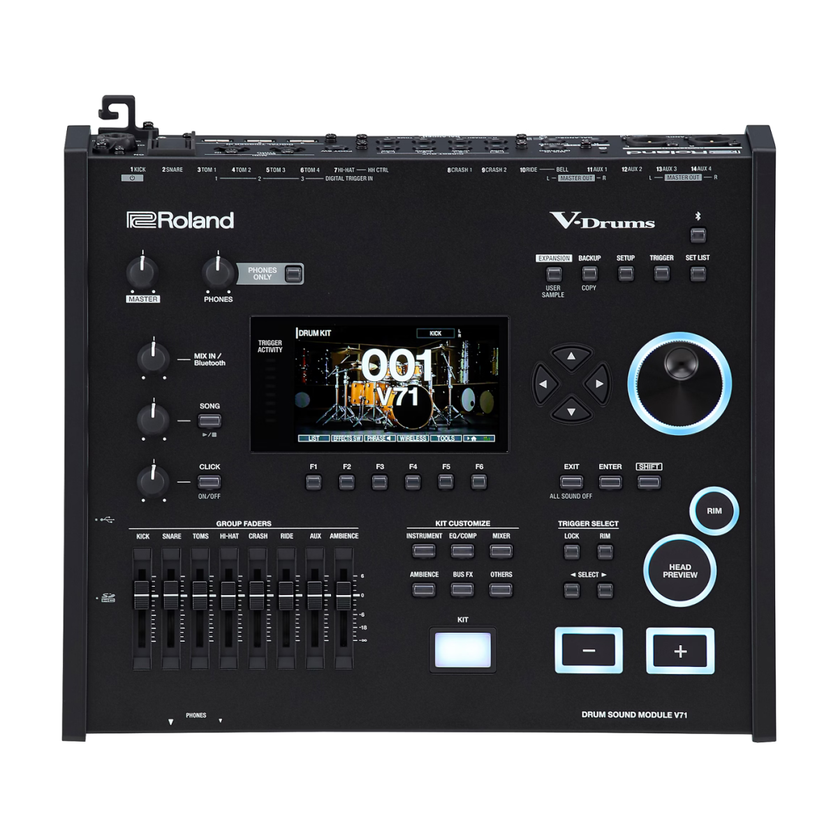 Roland V-Drums electronic drum sound module on a white background