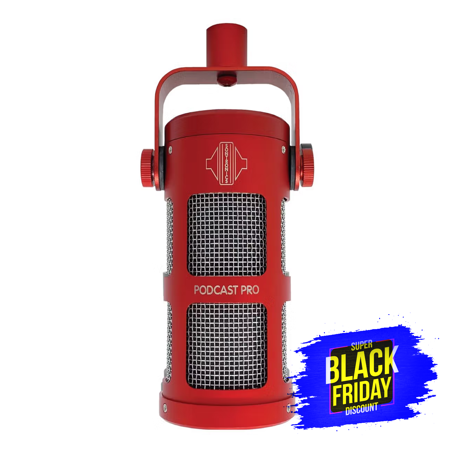 Sontronics Podcast Pro Dynamic Microphone - Red