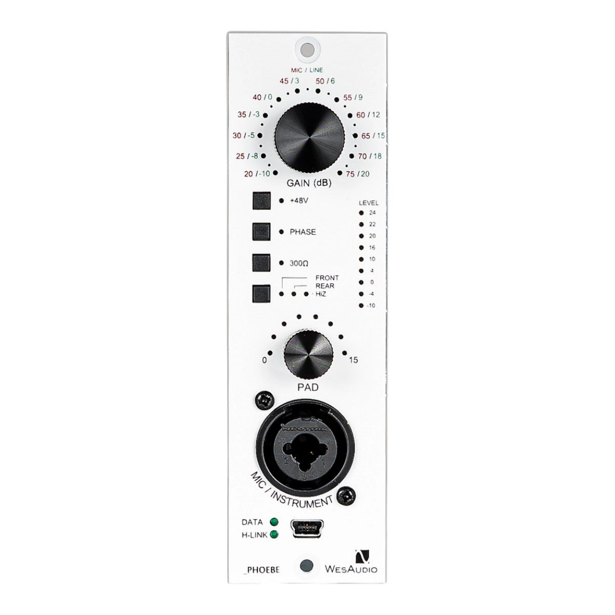 WesAudio _PHOEBE 500 Series Analogue Preamp with Digital Recall