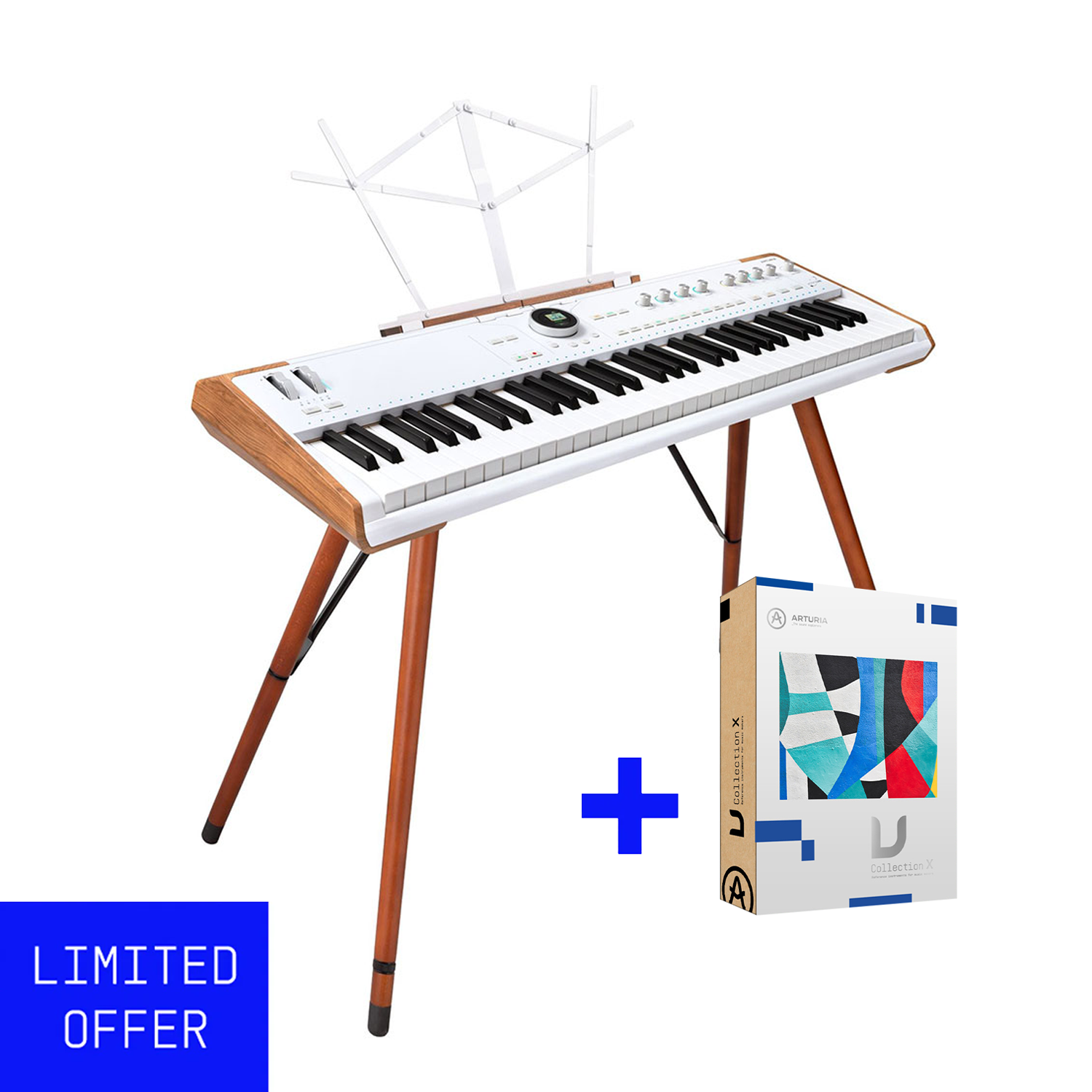 Arturia AstroLab 61-key Stage Keyboard with wooden legs PROMO