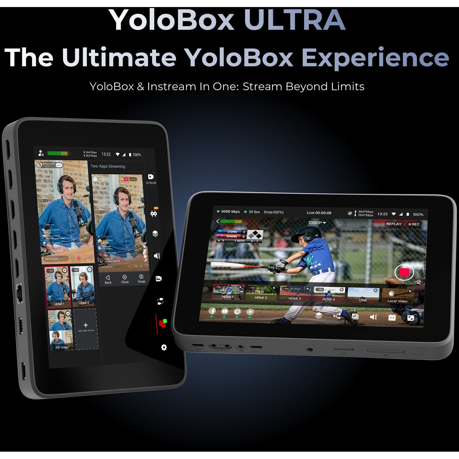 YoloLiv YoloBox Ultra All-in-One Multicamera Live Streaming and Switching System