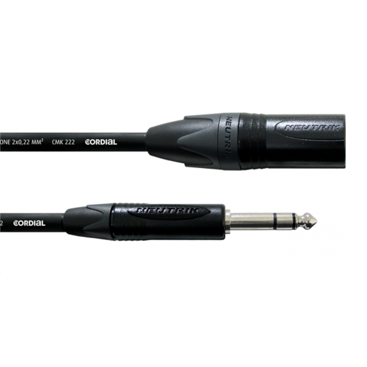 Cordial CPM 2.5 MV Stereo Male 6.3mm-XLR Male with Neutrik connectors