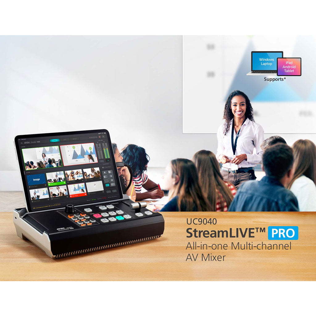 Aten UC9040 StreamLive Pro All-in-one Multi-channel AV Mixer