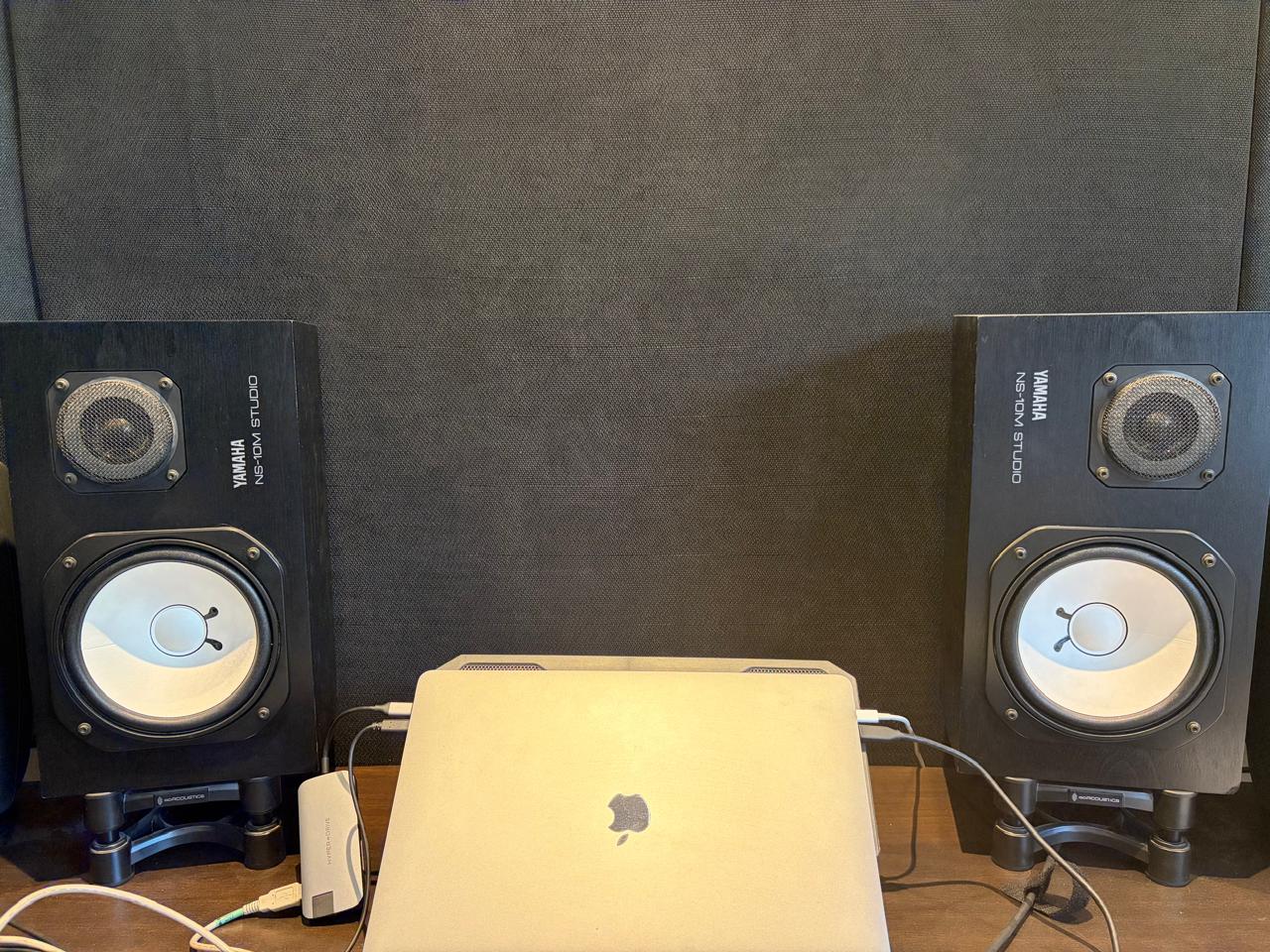 YAMAHA NS-10M Studio Passive monitor pair with Amp & Cables - Perfect Working Order