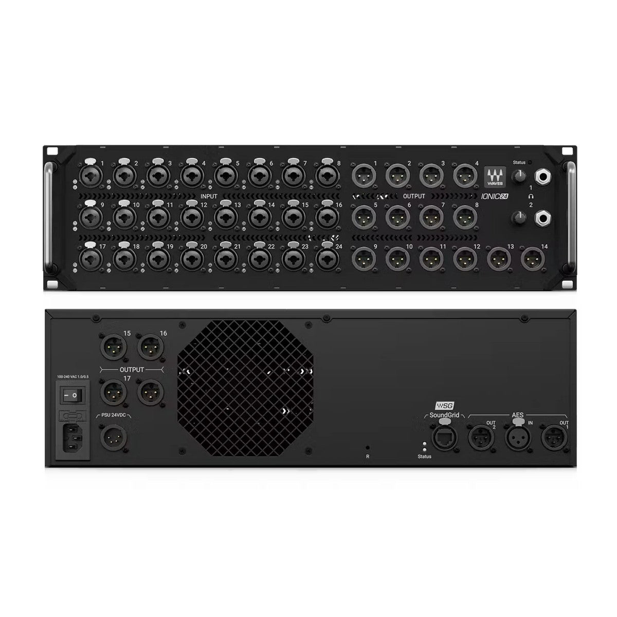 Waves eMotion LV1 Classic 64-Ch Digital Mixer with 2 Ionic 24 Stageboxes
