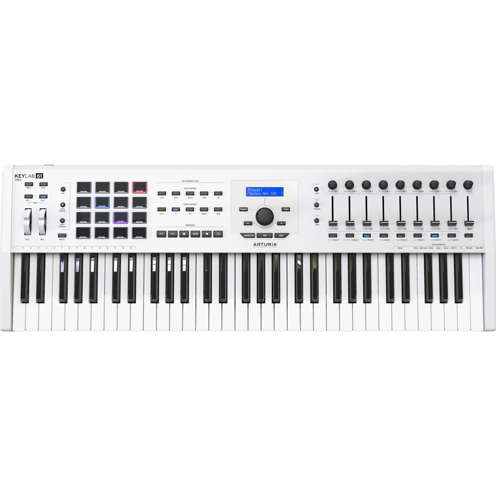 Arturia Keylab 61 MKII - Professional MIDI Controller - White