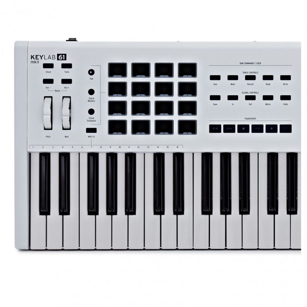 Arturia Keylab 61 MKII - Professional MIDI Controller - White