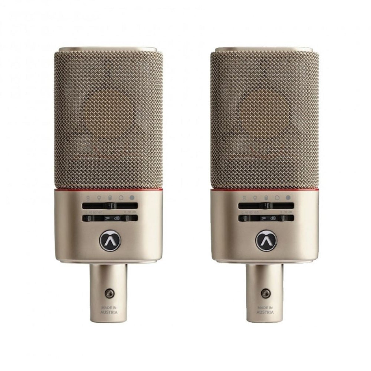 Austrian Audio OC818 Dual Set - Large-diaphragm Condenser Microphones (Silver)