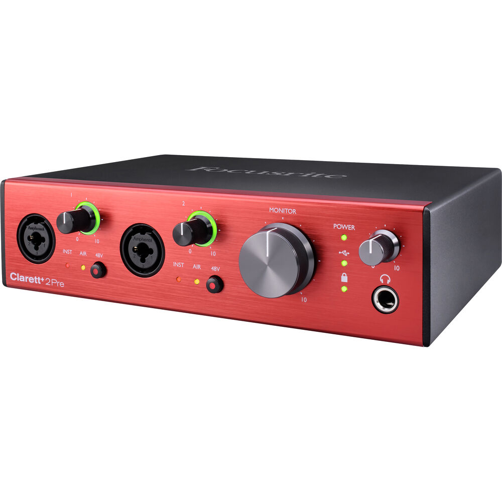 Focusrite Clarett+ 2Pre USB-C Audio/MIDI Interface