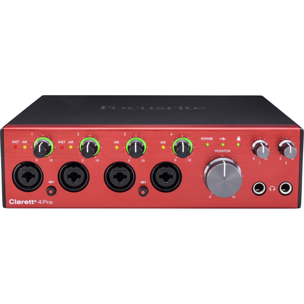 Focusrite Clarett+ 4Pre USB-C Audio/MIDI Interface