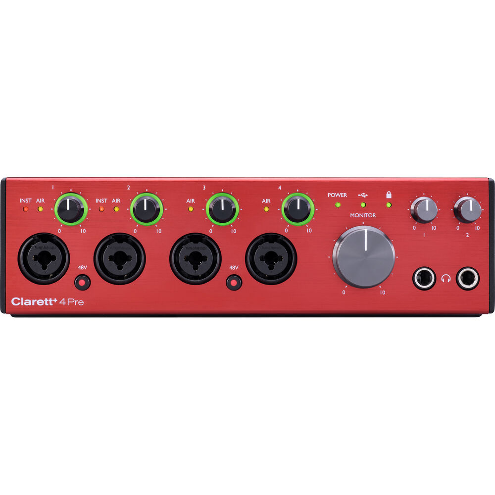 Focusrite Clarett+ 4Pre USB-C Audio/MIDI Interface