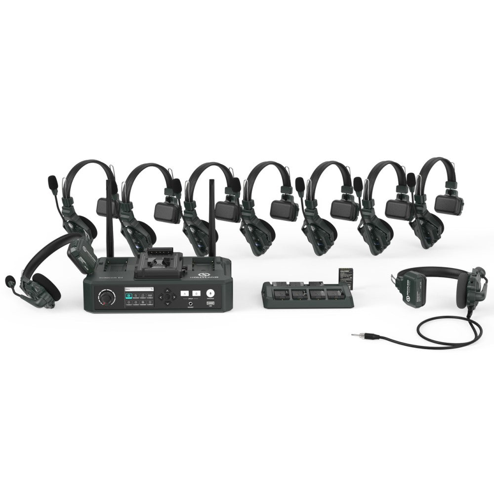 Hollyland Solidcom C1-8S Full-Duplex Wireless Intercom Headset and HUB System