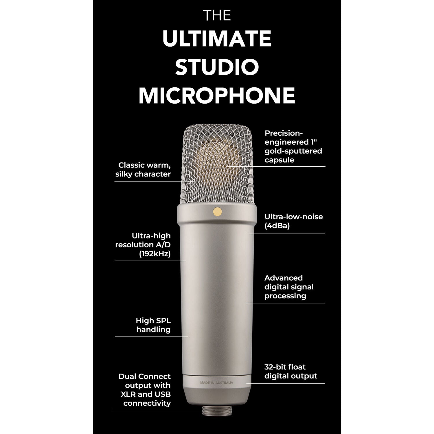 RØDE NT1 5th Generation Studio Condenser Microphone - Studio Kit