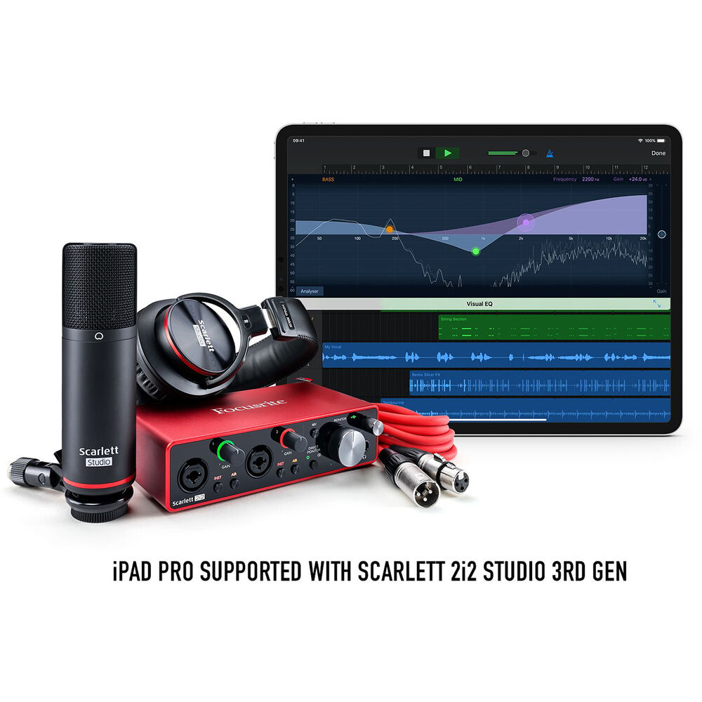 Focusrite Scarlett 2i2 Studio 3rd Gen Recording Bundle