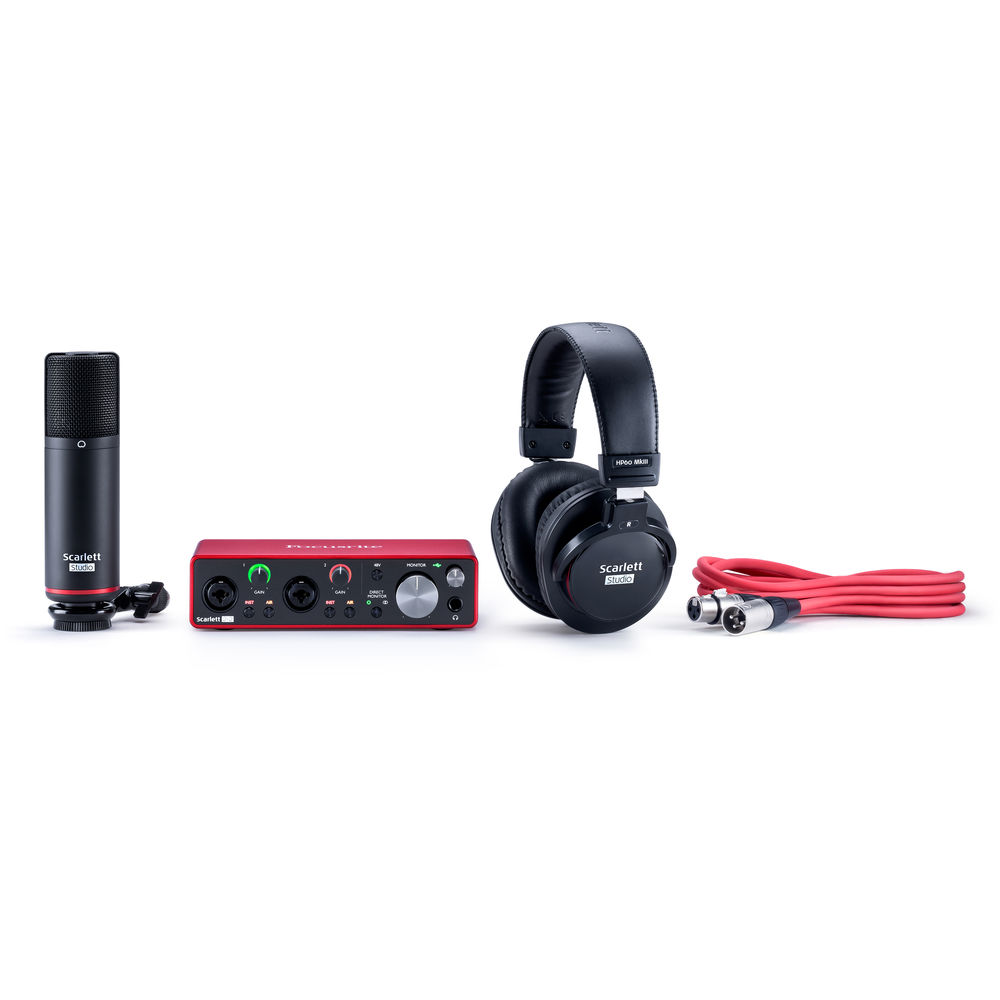 Focusrite Scarlett 2i2 Studio 3rd Gen Recording Bundle