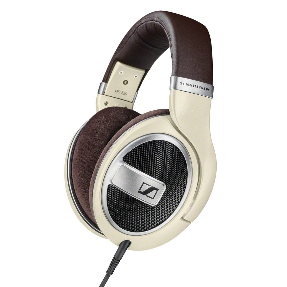 Sennheiser HD-599 Over-Ear Headphones (Matte Ivory)