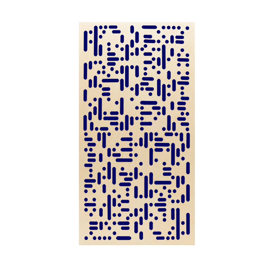 Premium Sound absorption panel navy with 2D scatter plate
