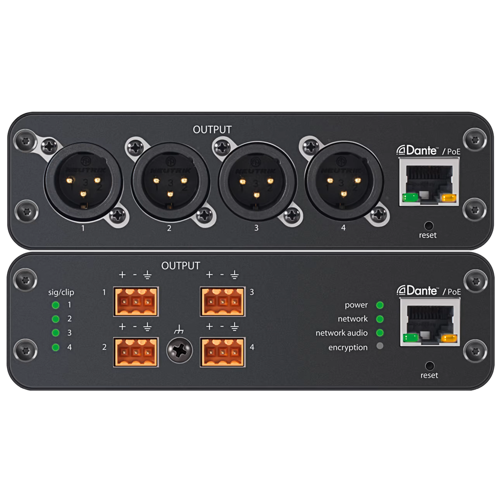 Shure ANI4OUT-XLR Dante Audio Network Interface